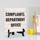 Touch-Free & Do Not Disturb Table Signs 5"x 5" Square Table Sign With Acrylic Easel