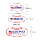 Victorian Plus Veteran's Resilient Spirit Wall or Door Sign | Easy Installation | Disclaimer Waiver Notice