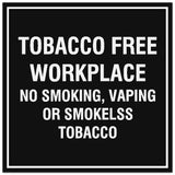 Signs ByLITA Square Tobacco Free Workplace Sign - Easy Installation | Durable Material