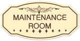 Signs ByLITA Victorian Maintenance Room Wall or Door Sign - Easy Installation | Durable Wall or Door