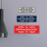 Signs ByLITA Standard Ophthalmologist Wall or Door Sign