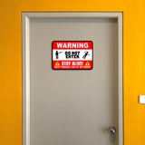 Classic Framed Plus Warning Do Not Enter Stay Alive Keep Yourself Out Of My Room Wall or Door Sign | Novelty Funny Warning Signs