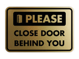 Classic Framed Please Close Door Behind You Wall or Door Sign