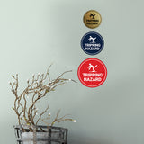 Circle Tripping Hazard Wall or Door Sign