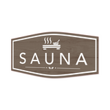 Fancy Plus Sauna — Wall or Door Sign | Sauna & Steam Room - Sign