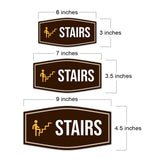 Fancy Plus Stairs Wall or Door Sign Easy Installation | Workplace Office and Business