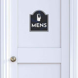 Mens (Restroom Vector)' Headstone ? Wall/Door Restroom & Hygiene Sign