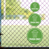 Circle Plus Trash Only Wall or Door Sign | Easy Installation | Business & Studio Signage