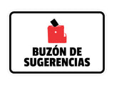 Classic Framed Plus Buzón de Sugerencias Door or Wall Sign | Spanish | Office Business Sign