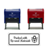 All Quality Packed With Re-used Materials Self-Inking Rubber Stamp | Business and Packaging Stamps