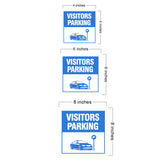 Square Plus Visitors Parking Wall or Door Sign | Health & Safety Warehouse Business Signage