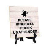 General Office Notices & Business Table Signs | 5"x 5" Square Table Signs With Acrylic Easels