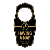Signs ByLITA Having a Nap. Please Do Not Disturb Door Hanger
