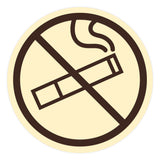 Signs ByLITA Circle No Smoking Graphic Door or Wall Sign | Easy Installation | Durable Construction | Promote Health And Safety | Caution Warning Sign for Home, Business and Office Spaces