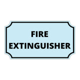 Notched Standard Fire Extinguisher Wall or Door Sign | Facilities and Rooms Sign