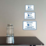 Classic Framed Plus Please Dispose Of Feminine Products In Appropriate Containers Door or Wall Sign | Bathroom Signs