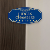 Victorian Plus Judge's Chambers Wall or Door Sign | Legal and Courtroom Decoration