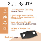 Signs ByLITA Fancy Office Kitchen Vector Sign - Kitchen Signs | Durable Material | Easy Installation Wall or Door Sign