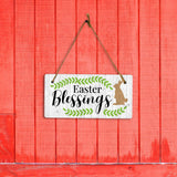 Easter Blessings 5x10 Hanging Wall or Door Sign | Religious Home Decor