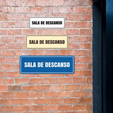 Signs ByLITA Standard Sala de Descanso Wall or Door Sign | Spanish Workplace Business Direction Signs