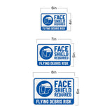 Classic Framed Plus Face Shield Required – Flying Debris Risk Door or Wall Sign | Miscellaneous Warning Signs - Industrial & Construction