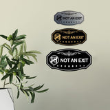Victorian NOT an EXIT (Running Man) Wall or Door Sign