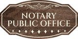 Victorian Plus Notary Public Office Wall or Door Sign | Legal and Courtroom Decoration