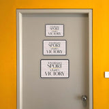 Classic Framed Plus A Gentleman’s Sport, a Lady’s Victory Door or Wall Sign | Motivational Decor