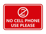 Classic Framed No Cell Phone Use Please