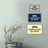 Signs ByLITA Classic Framed Habitación de papá Door or Wall Sign