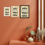 Designs ByLITA Let Your Smile Change The World, But Don't Let The World Change Your Smile, Wall Print Art | Home Decor