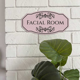 Victorian Plus Facial Room — Wall or Door Sign | Treatment Room - Sign