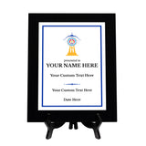 Archery Customizable Black Frame Wooden Award Plaque | Easel Mount Option | Achievement and Recognition Personalizable Plaques | Sports Award