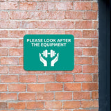 Classic Framed Plus Please Look After The Equipment Door or Wall Sign | Gym Etiquette