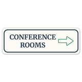 Standard Plus Conference Rooms (Right Arrow) Wall or Door Sign | Office Room Directions