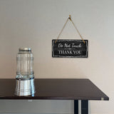 Do Not Touch Thank You 5x10 Hanging Plus Wall or Door Sign | Home & Office Decor