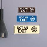 Standard NOT an EXIT (Stick Man) Wall or Door Sign
