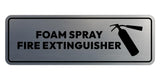 Signs ByLITA Standard Foam Spray Fire Extinguisher Door or Wall Sign | Easy Installation | Elegant Design