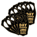 Day Sleeper Do Not Knock Door Hanger | House or Business Door Sign