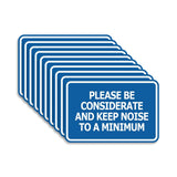 Signs ByLITA Classic Framed, Please Be Considerate and Keep Noise to a Minimum Wall or Door Sign (Multipacks)