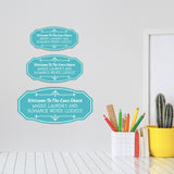 Victorian Plus Welcome To The Love Shack Where Laundry and Romance Never Coexist Wall or Door Sign | Boy