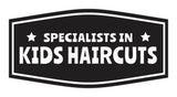 Signs ByLITA Fancy Specialists in Kids Haircuts Easy Installation | Durable Construction | Barbers | Grooming and Styling | Hair Wall or Door Sign