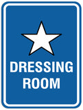 Signs ByLITA Portrait Round Dressing room Sign - Laser-Engraved Lettering | Durable ABS Plastic | Vibrant Colors | Powerful Foam Tape
