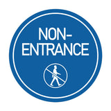 Signs ByLITA Circle Non-Entrance (Person Walking) Wall or Door Sign