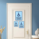 Portrait Round Plus Wheelchair Accessible Entrance Wall or Door Sign | General Kitchen and Food-related