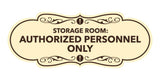 Signs ByLITA Designer Storage Room: Authorized Personnel Only Wall or Door Sign