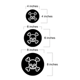 Circle Plus Skull Neon Graphic Style Wall or Door Sign | Live Streamer Gaming Themed Decoration