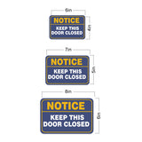 Classic Framed Plus Notice Keep This Door Closed Door or Wall Sign | Home & Office Signage