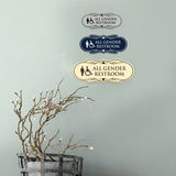 Signs ByLITA Designer All Gender Room Restroom Wall or Door Sign