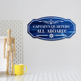 Victorian Plus Captain's Quarters: All Aboard! Wall or Door Sign | Sailing Boat Decoration